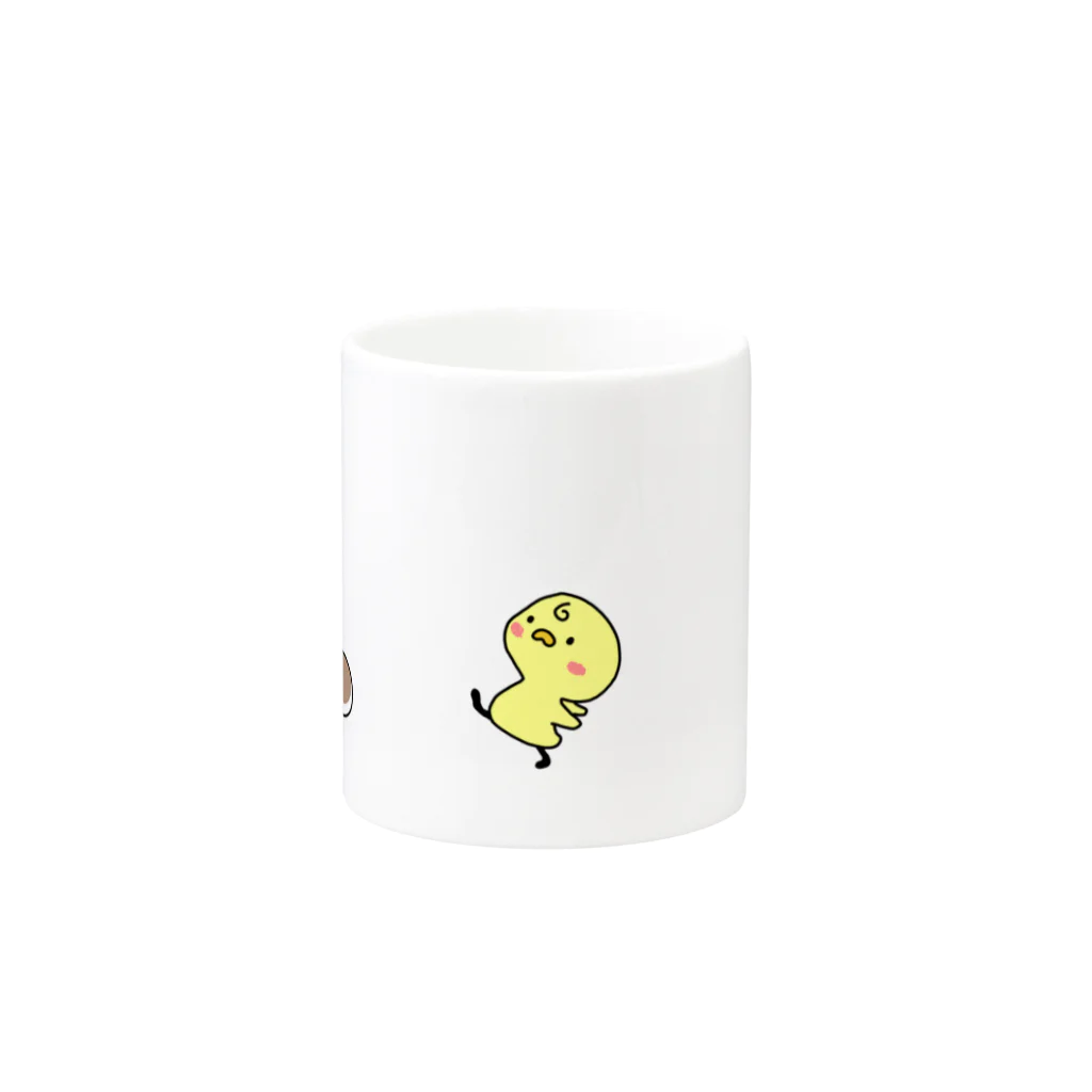 Pecoriの店のぺこぴよりすマグカップ Mug :other side of the handle