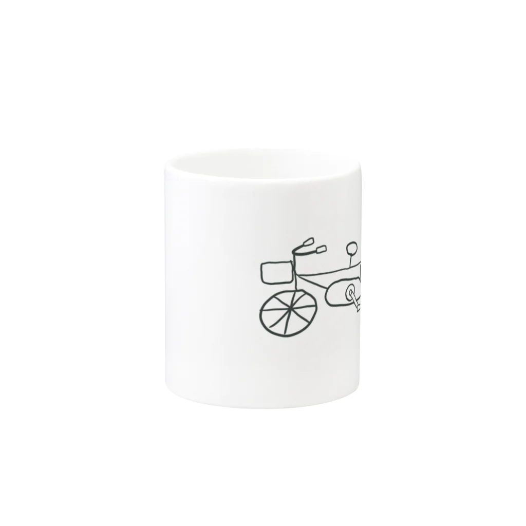 東京福袋の自転車キッズくん Mug :other side of the handle