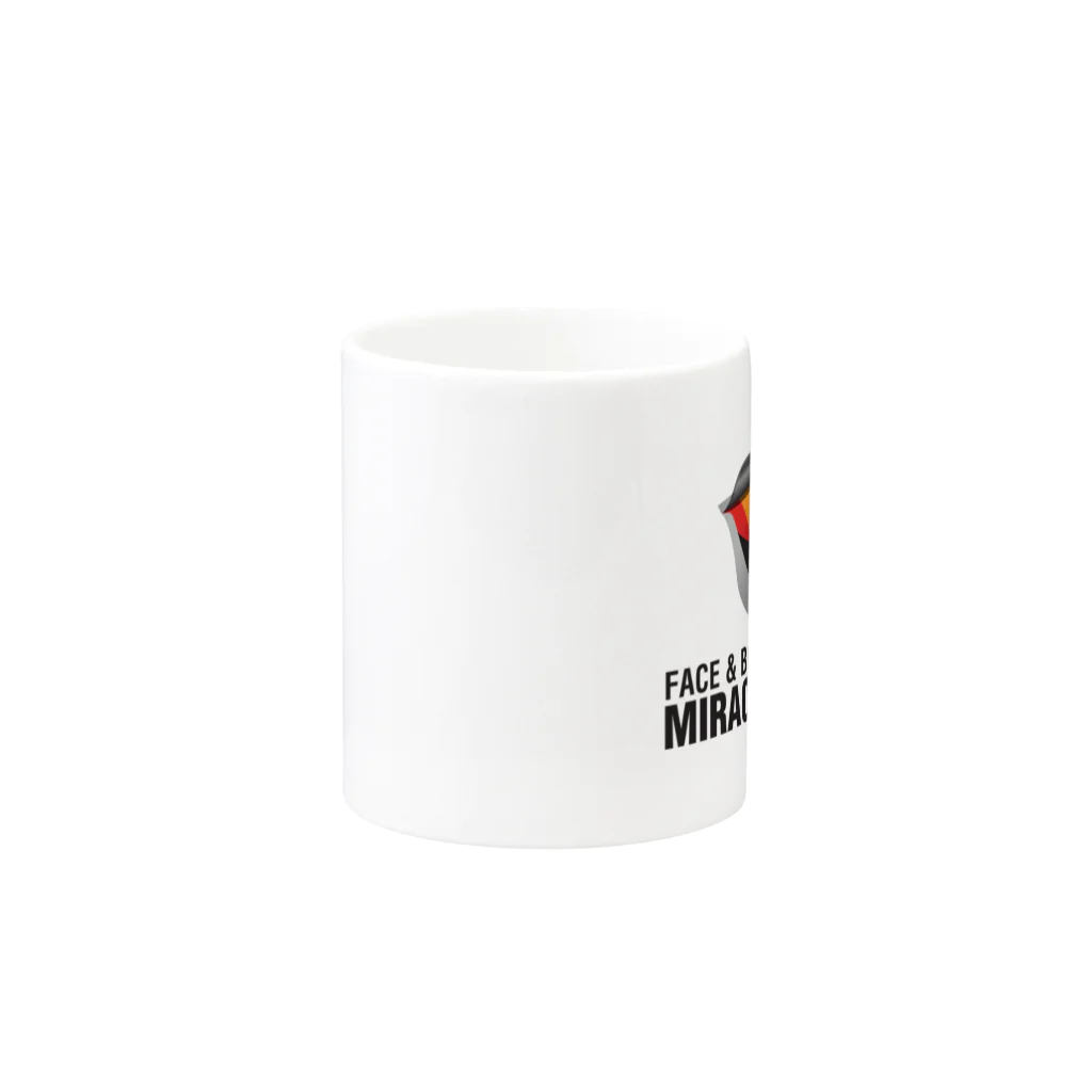 ミラクルペイント公式グッズショップのミラクルペイント（WHITE） Mug :other side of the handle