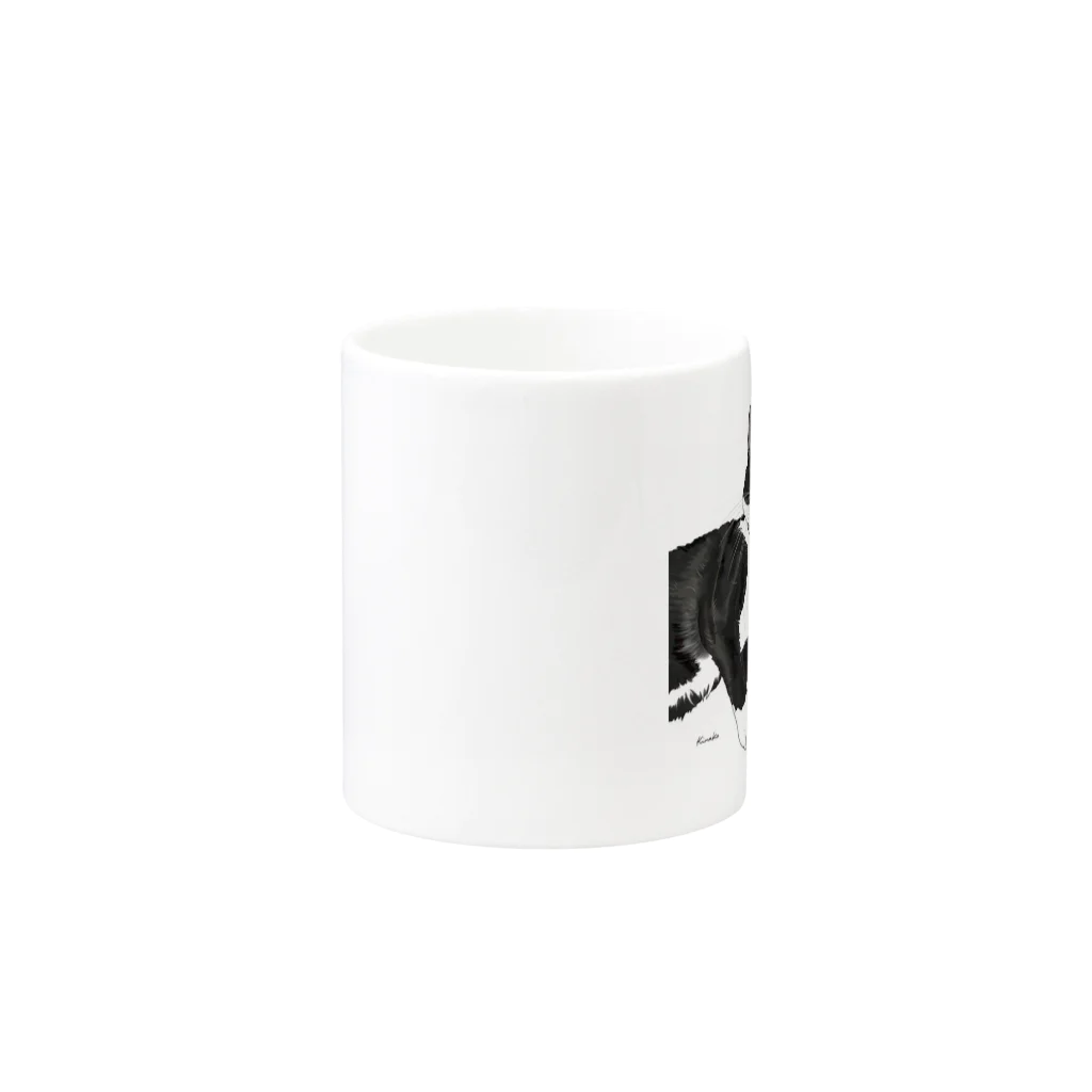 kinako-japanのバンダナ　ミミくん Mug :other side of the handle