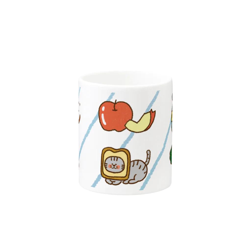 kijishiroのポップなごはんコップ Mug :other side of the handle