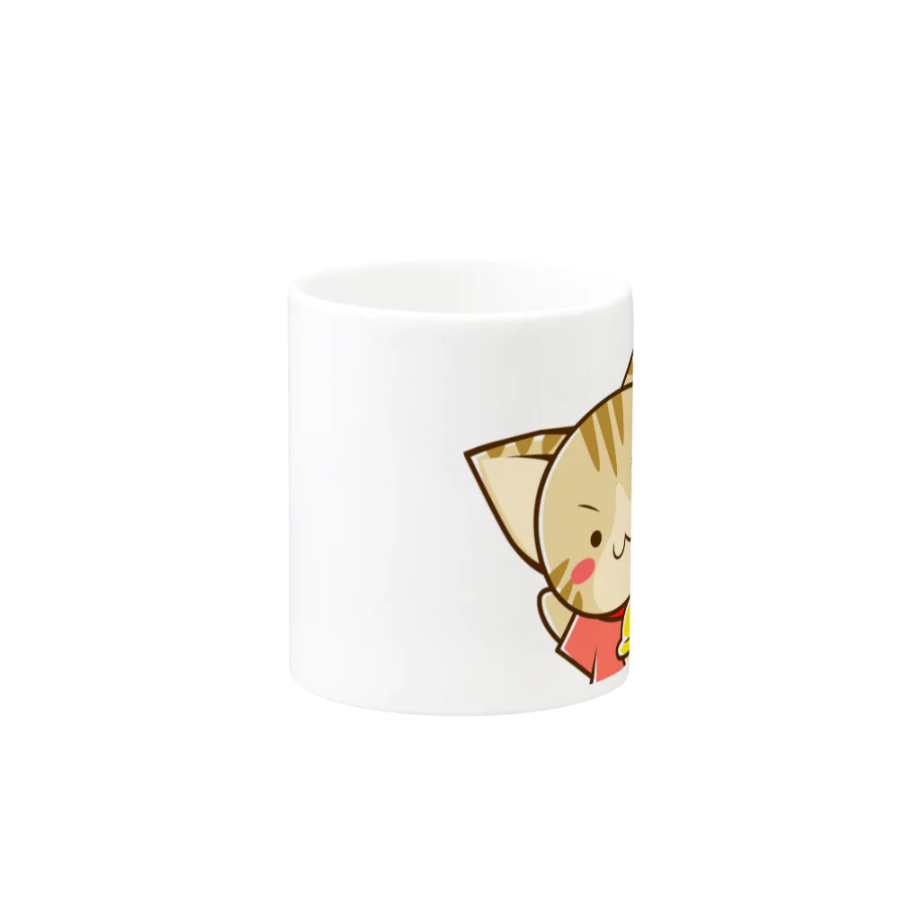 おりーぶりーぶのすずにゃん「○」スタンプ絵 リクエスト版 Mug :other side of the handle