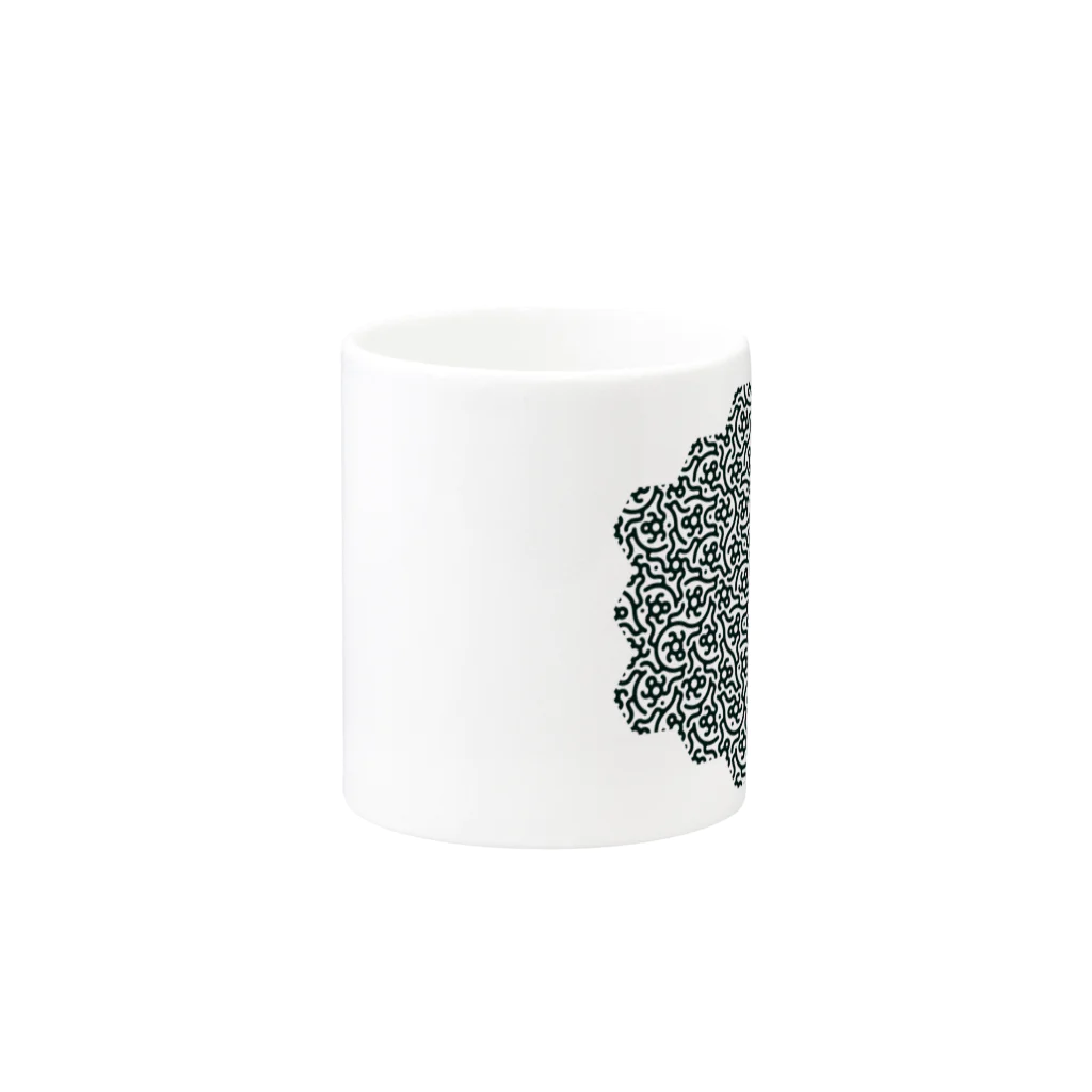 yukanakuraの numeric conversion figure 2 Mug :other side of the handle