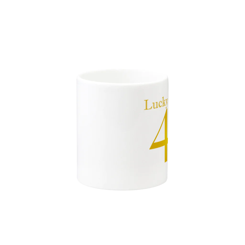 Atelier Pomme verte のラッキーNo.49 Mug :other side of the handle