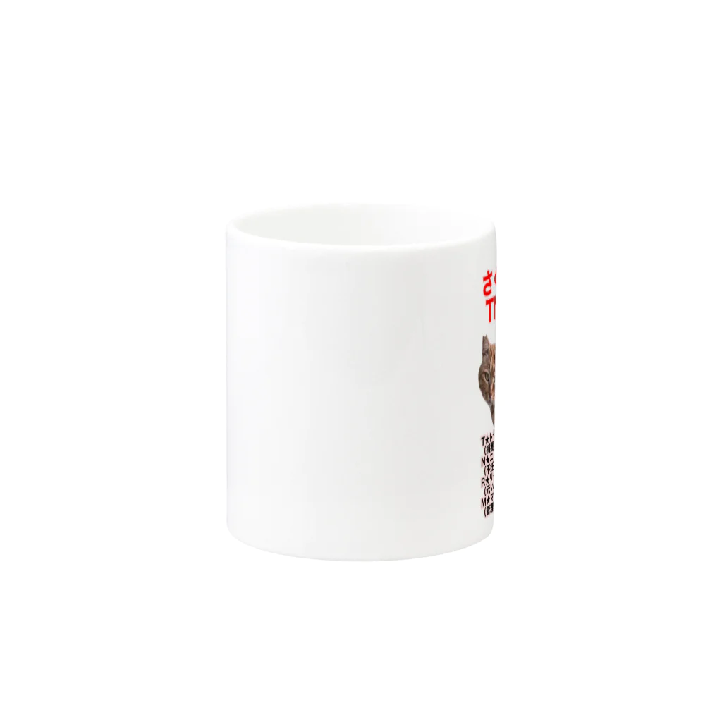 Dede's Furriendsのさくら猫チャンミーとココロ Mug :other side of the handle