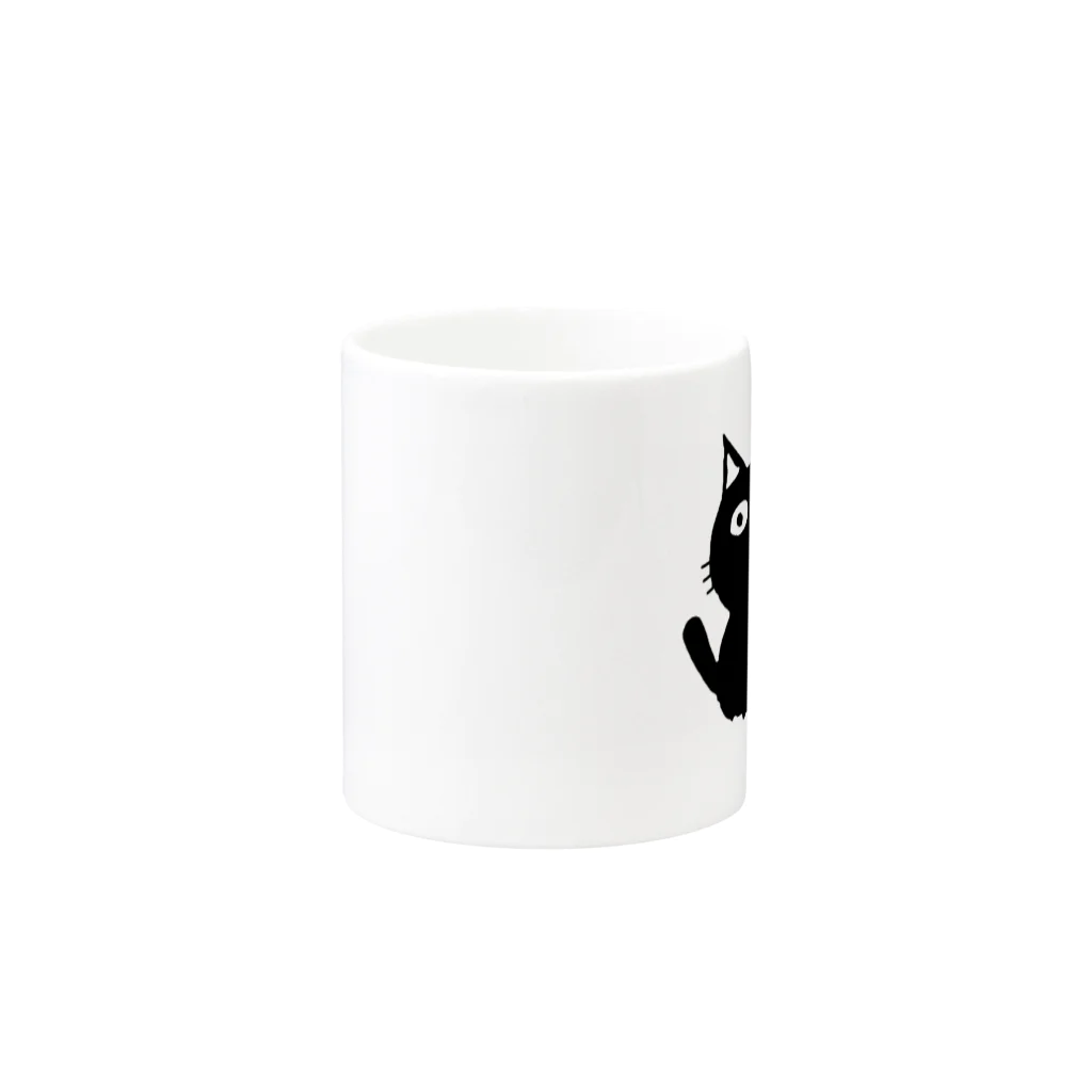 MIe-styleのくろにゃん Mug :other side of the handle