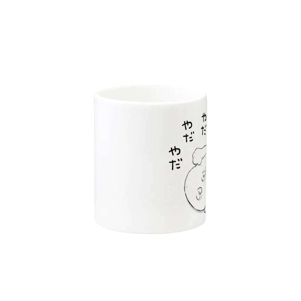 モフ缶の仕事やだやだ Mug :other side of the handle