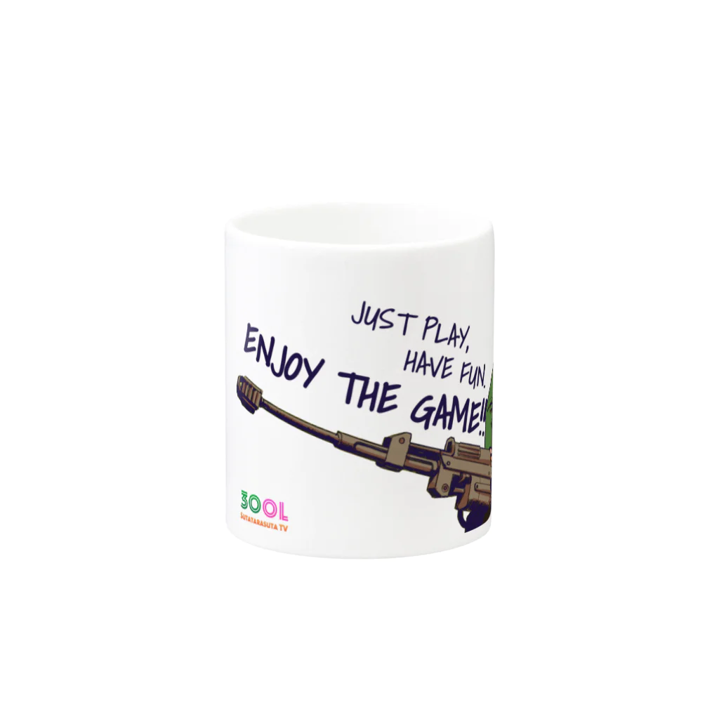 3OOLの【スタタラVer.】Just play. Have fun. Enjoy the game!! Mug :other side of the handle