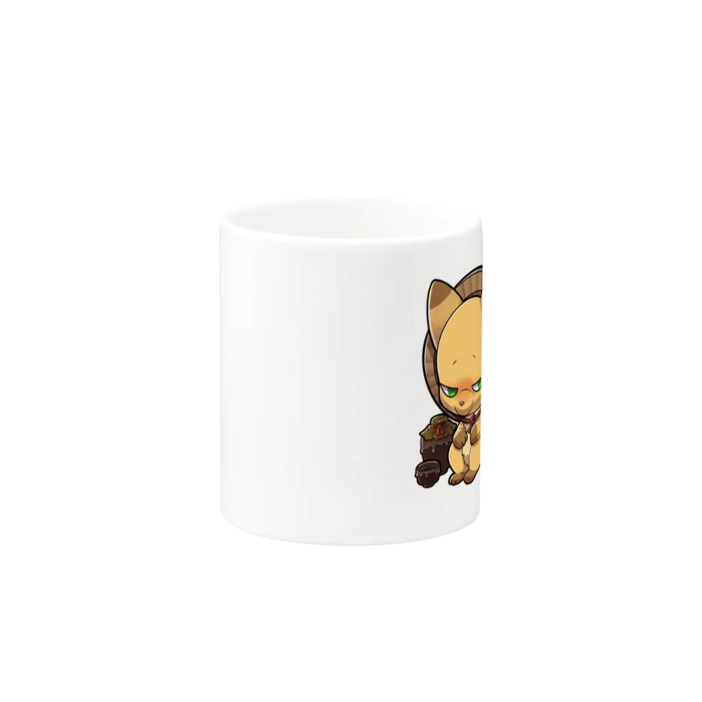 ぎんいろ工房の最中きつねちゃん Mug :other side of the handle