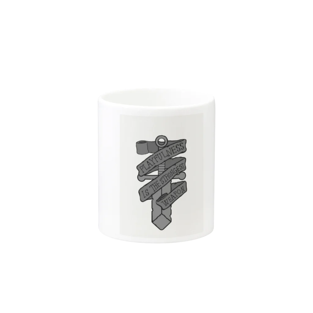 funnyartworksのsword & ribbon Mug :other side of the handle