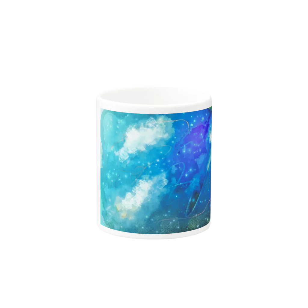 デザイナーリトマム⭐のおみせのI am a stargazer by Little Mom Mug :other side of the handle