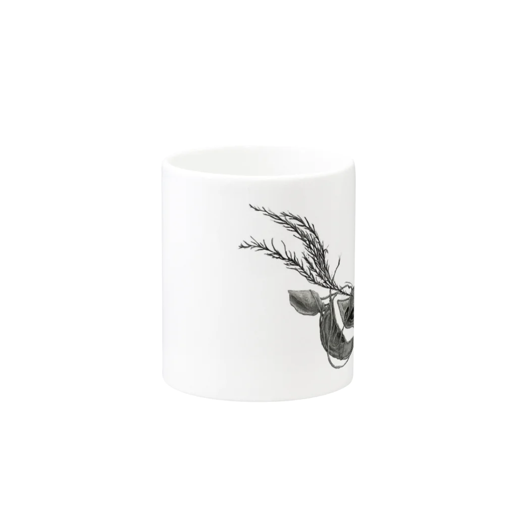 YAMAshoのDEAR DEER Mug :other side of the handle