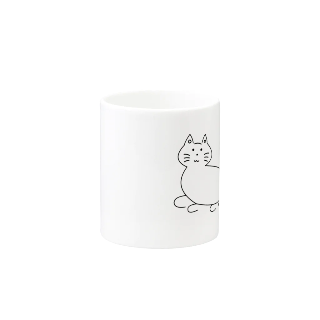 洞田貫りょう🐾化け狸系Vtuberの2人ノリたぬねこ Mug :other side of the handle