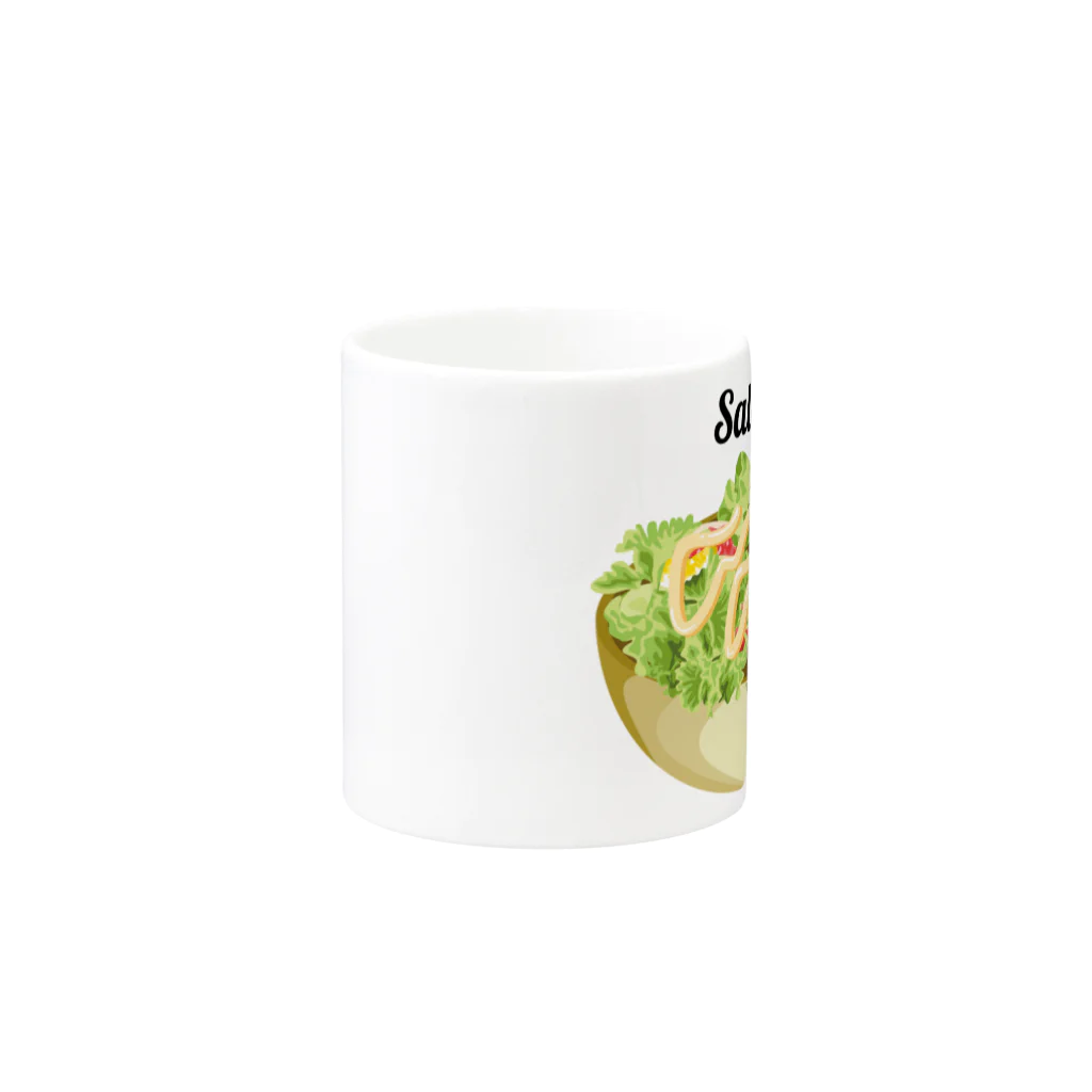 DRIPPEDのSalad-サラダ- Mug :other side of the handle