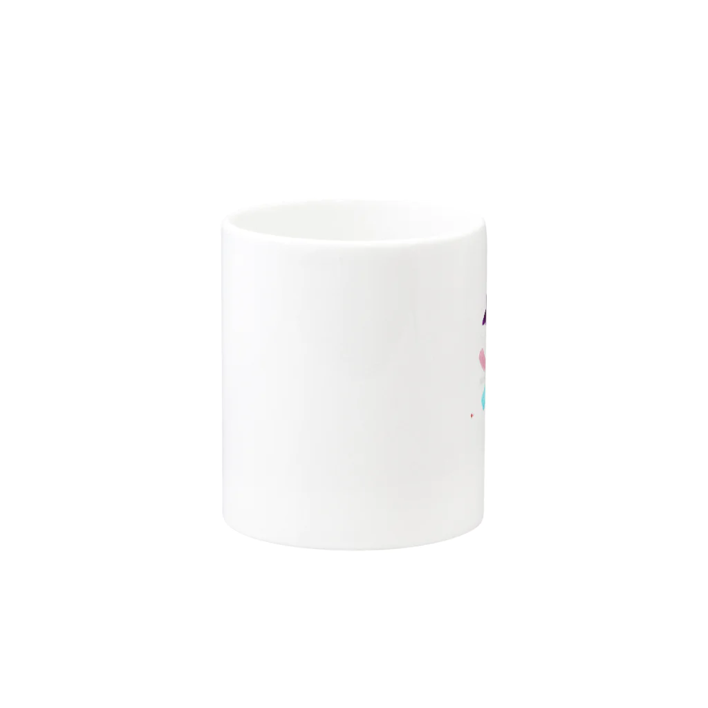 マカロン  ニャーの派手な花火 Mug :other side of the handle