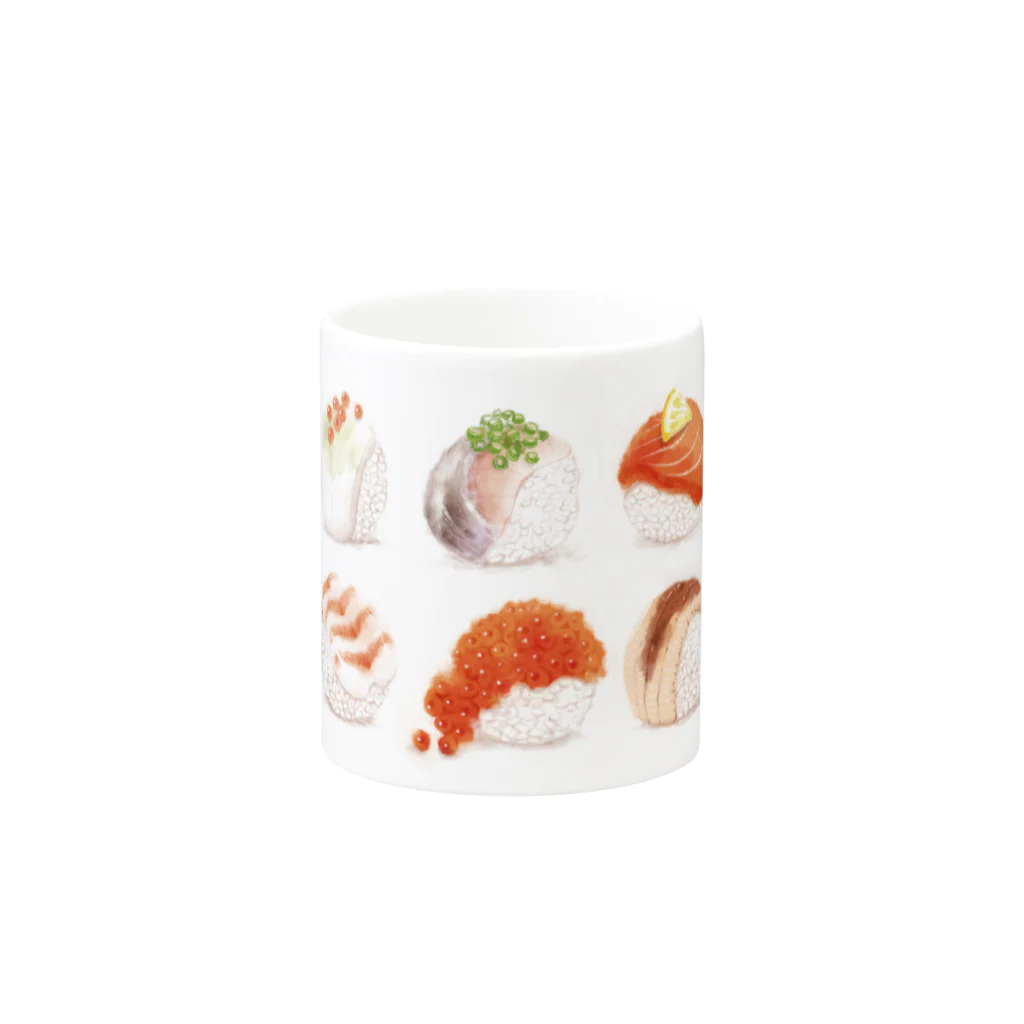 Miho MATSUNO online storeのSushi Parties Mug :other side of the handle