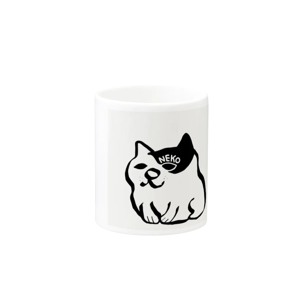 funnyartworksのNEKO Mug :other side of the handle