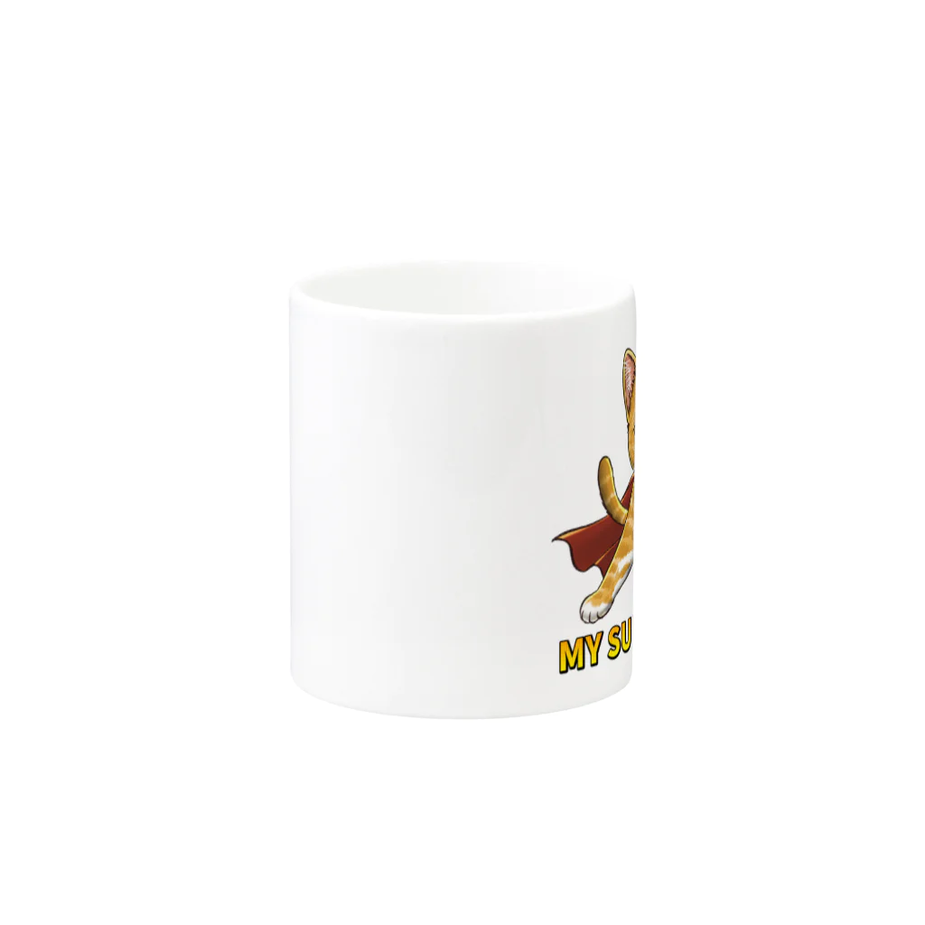 縁-yukari-のMY SUPER HERO Mug :other side of the handle