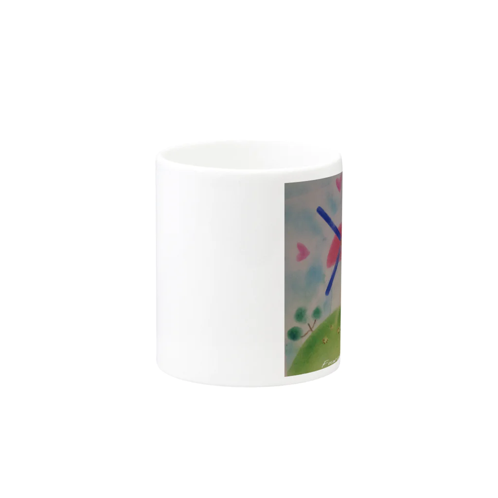 flower_millのAi no oka _fuwari_flower_mill Mug :other side of the handle