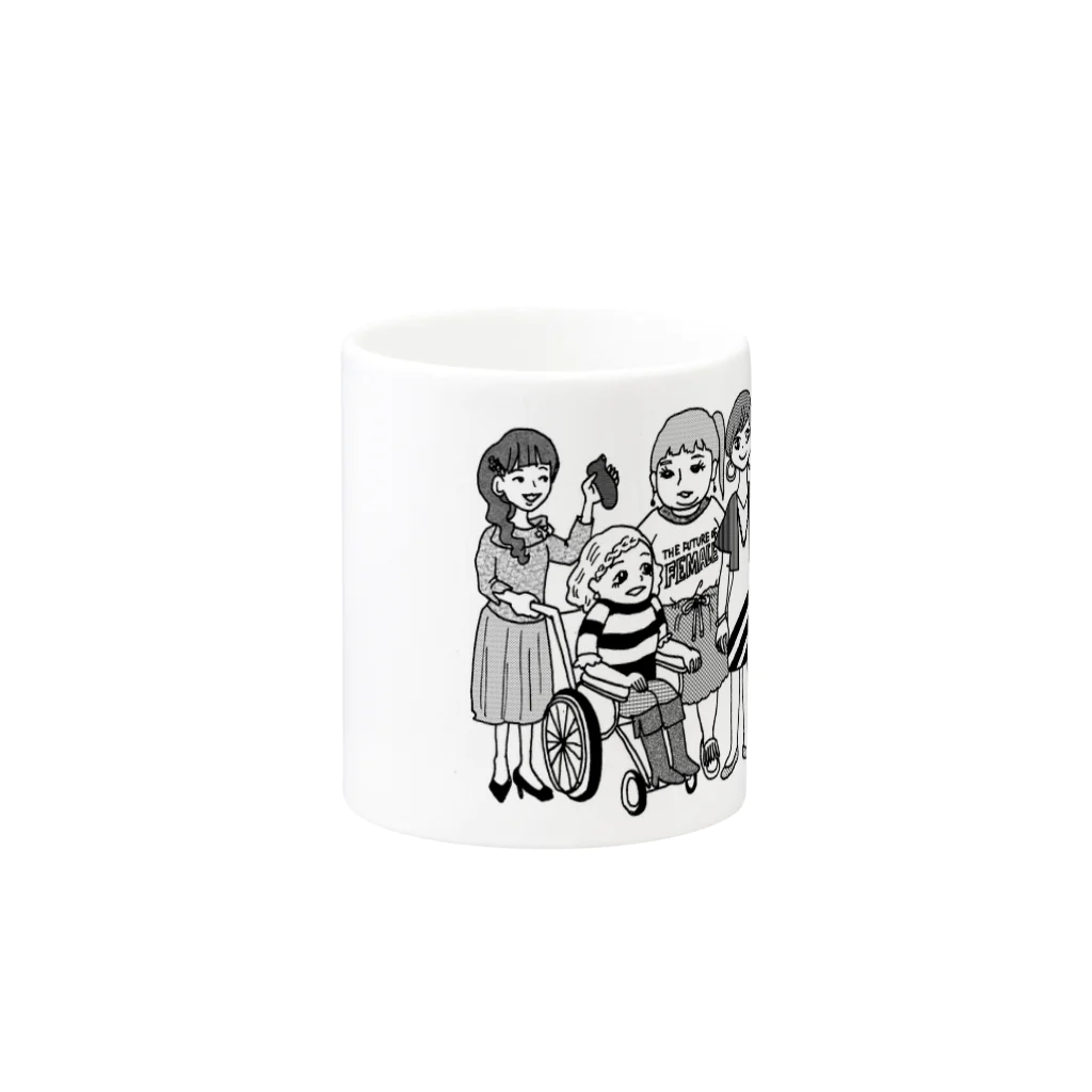 田房永子SHOPの女たちグッズ Mug :other side of the handle