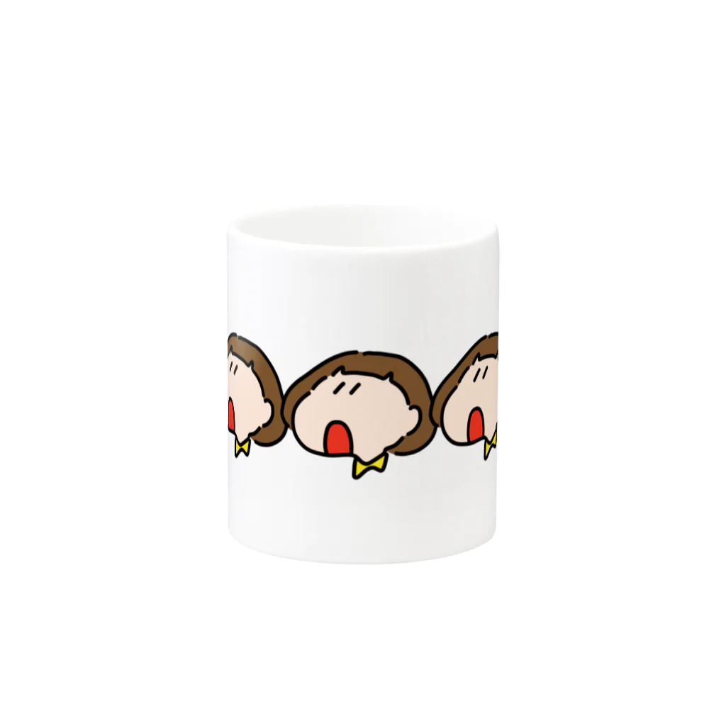 ▷            chiroruのおかっぱちゃん( カラー ) Mug :other side of the handle