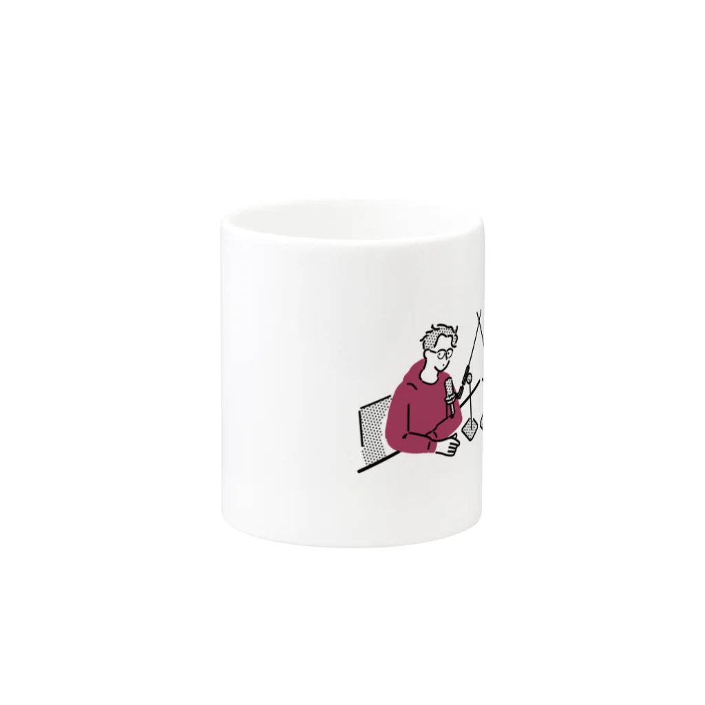 GERA「ヤーレンズのラジオ虎」公式ショップのヤーレンズのラジオの虎番組マグカップ Mug :other side of the handle