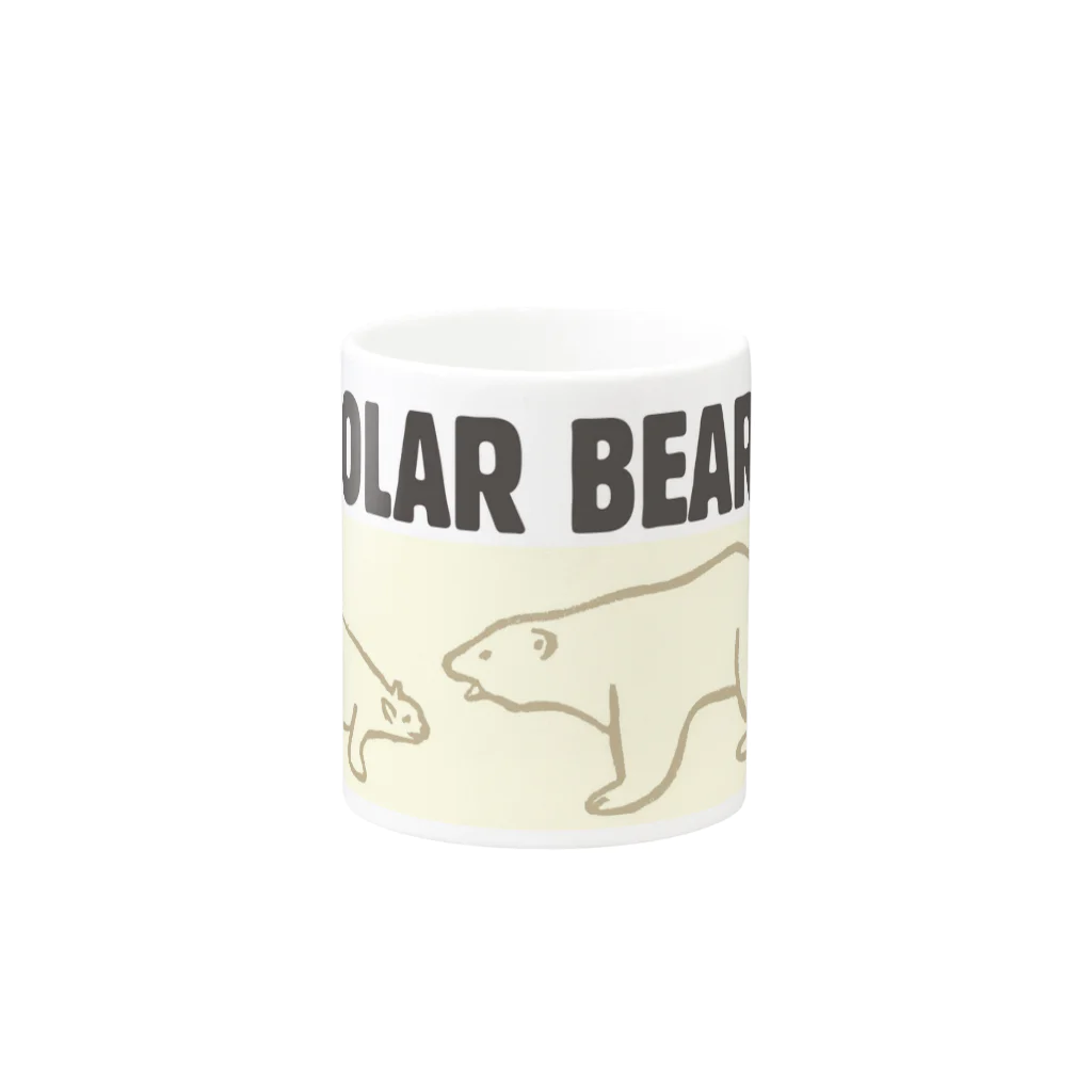 TamaLuckDesignのPOLAR BEARS Mug :other side of the handle