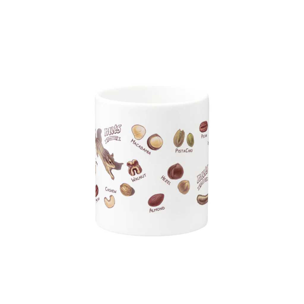 huroshikiのNUTS collection ナッツコレクション(雑貨用) Mug :other side of the handle