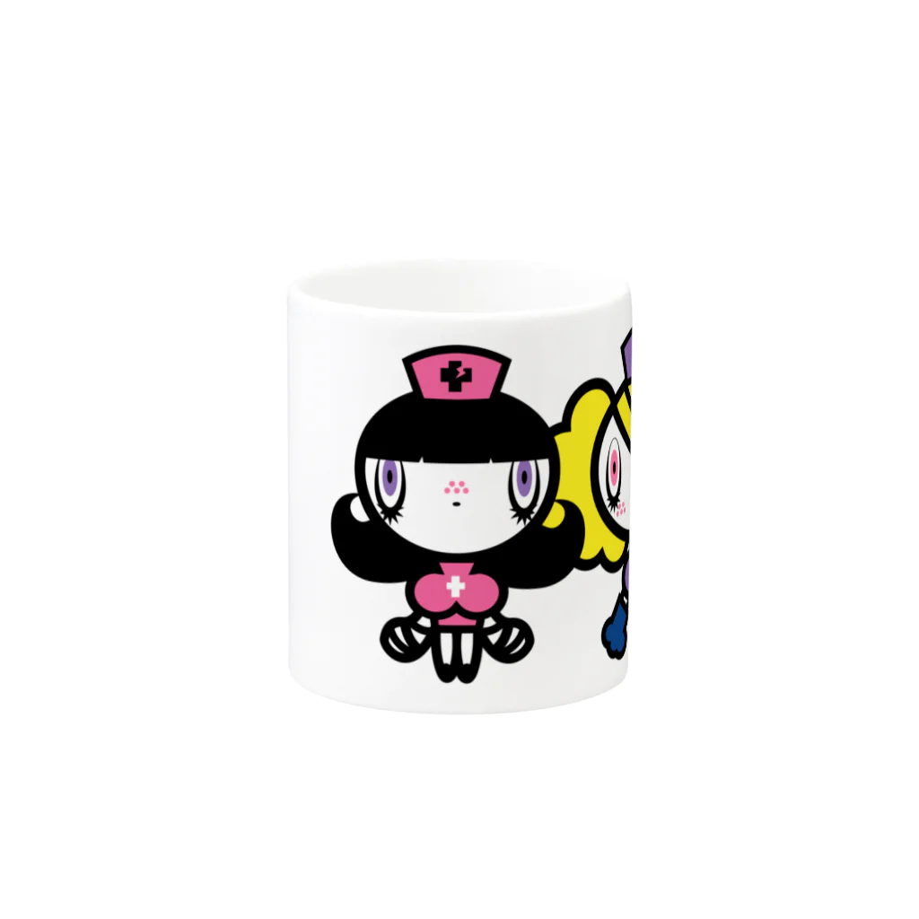 グチもん図工部のDead nurse sis. Mug :other side of the handle