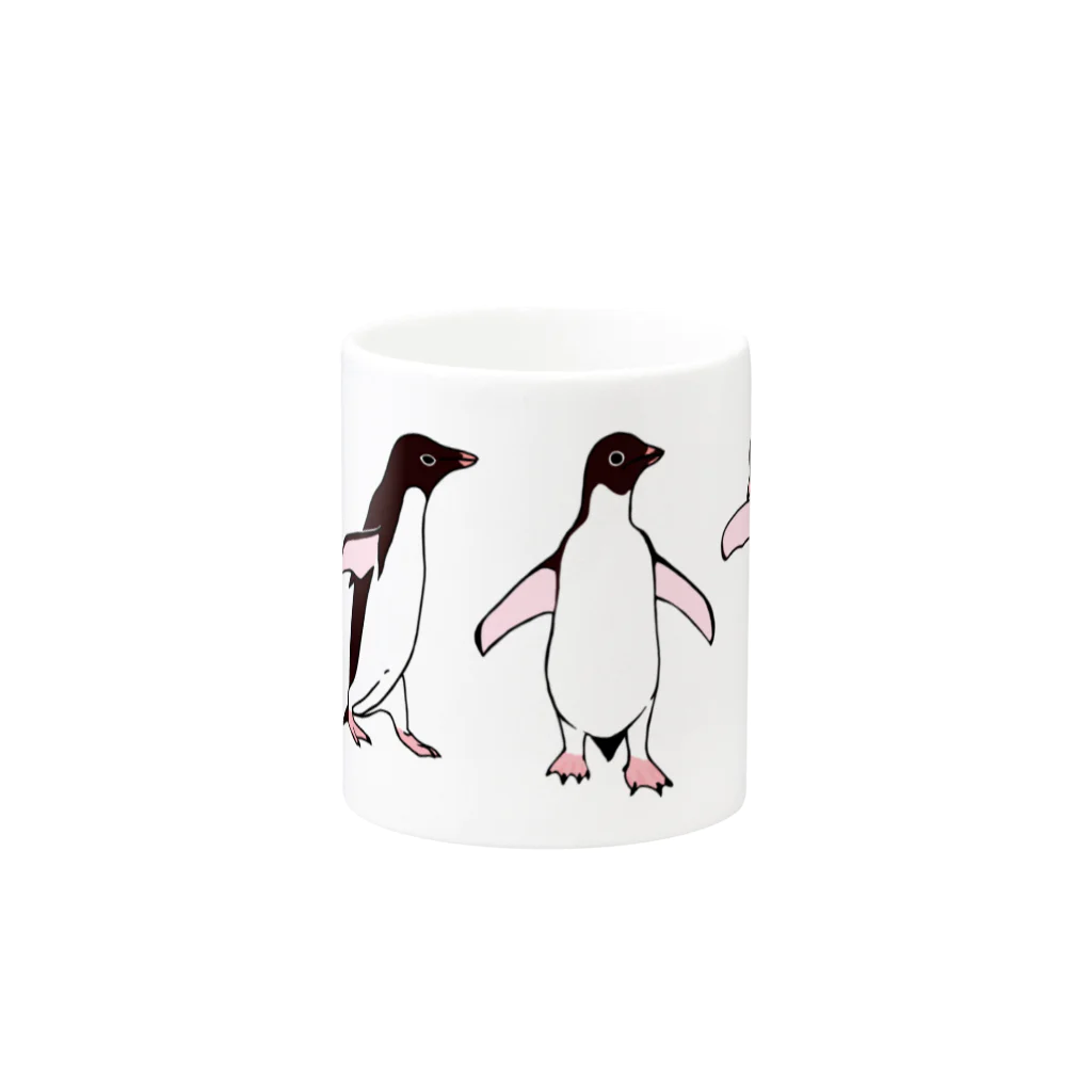 LalaHangeulのアデリーペンギンず Mug :other side of the handle