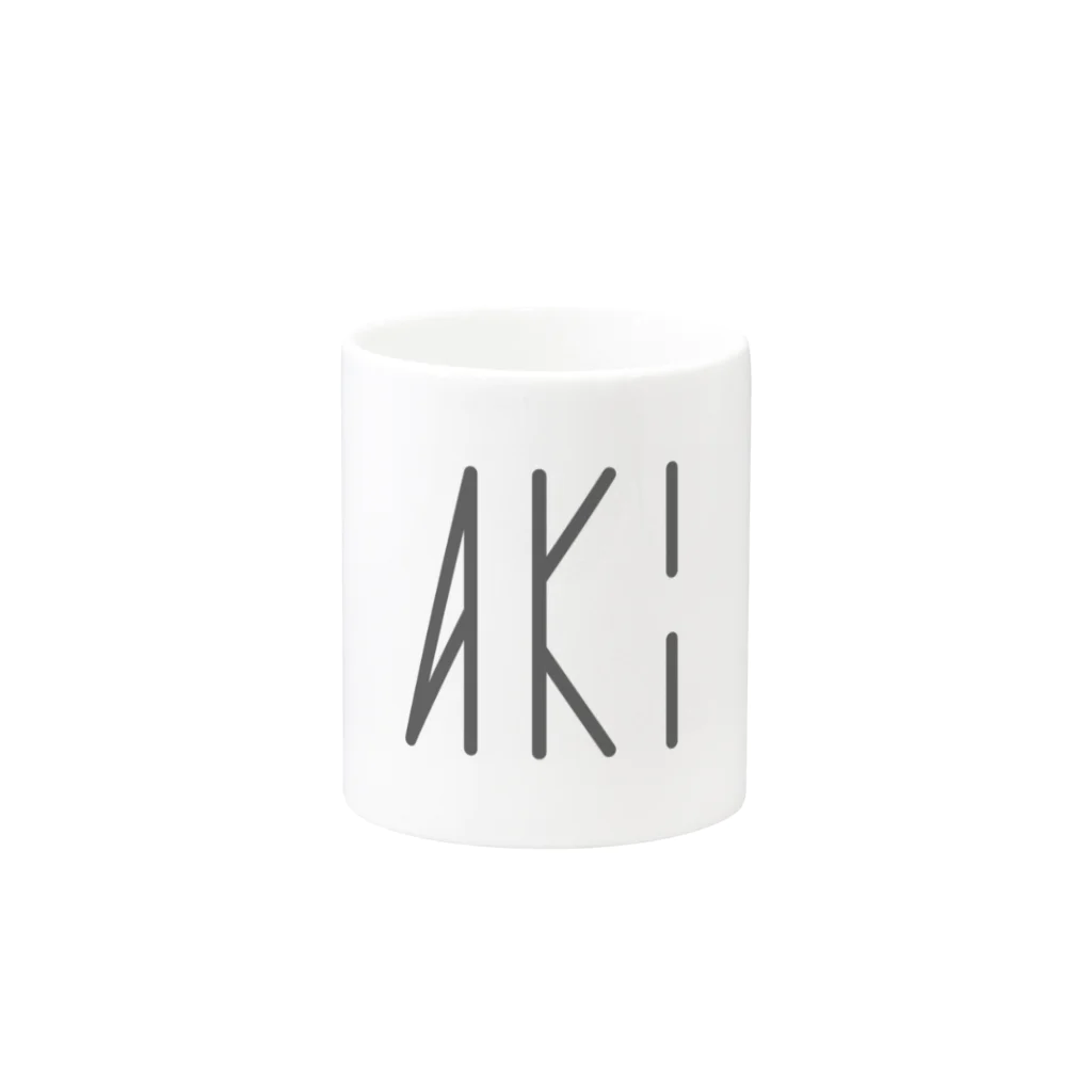 カナクギフォントのカナクギフォント「AKI」 Mug :other side of the handle