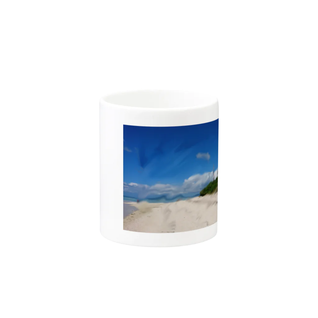 dai39の夏の浜辺 Mug :other side of the handle