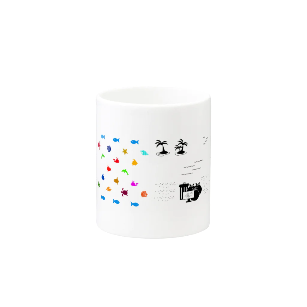 BLACK*s CORRIENTEのBeach Clean Mug :other side of the handle