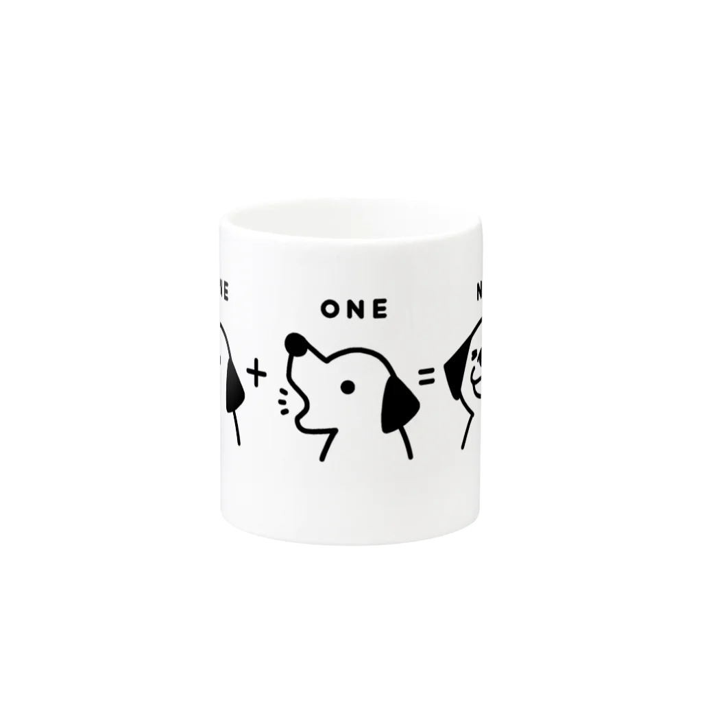 ぽぴーぴぽーの1+1=2 Mug :other side of the handle