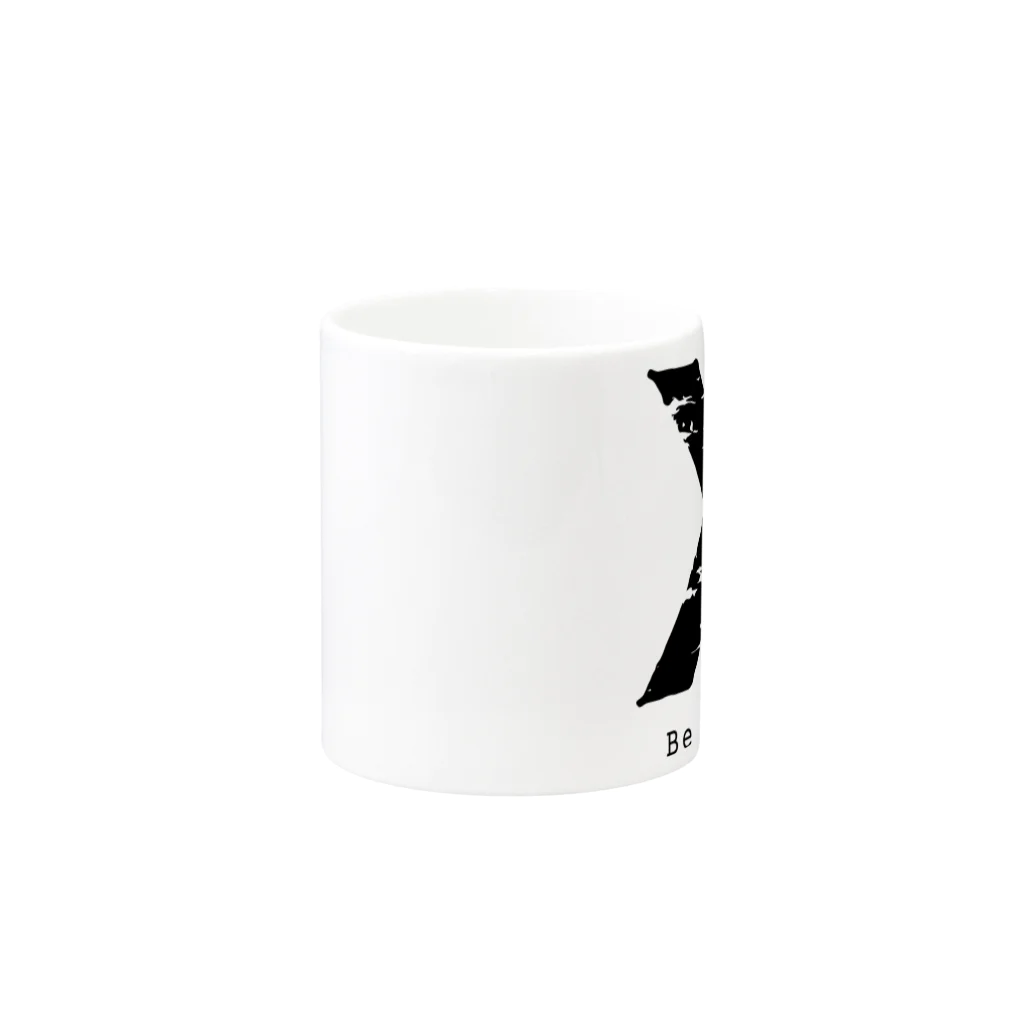 noisie_jpの【X】イニシャル × Be a noise. Mug :other side of the handle