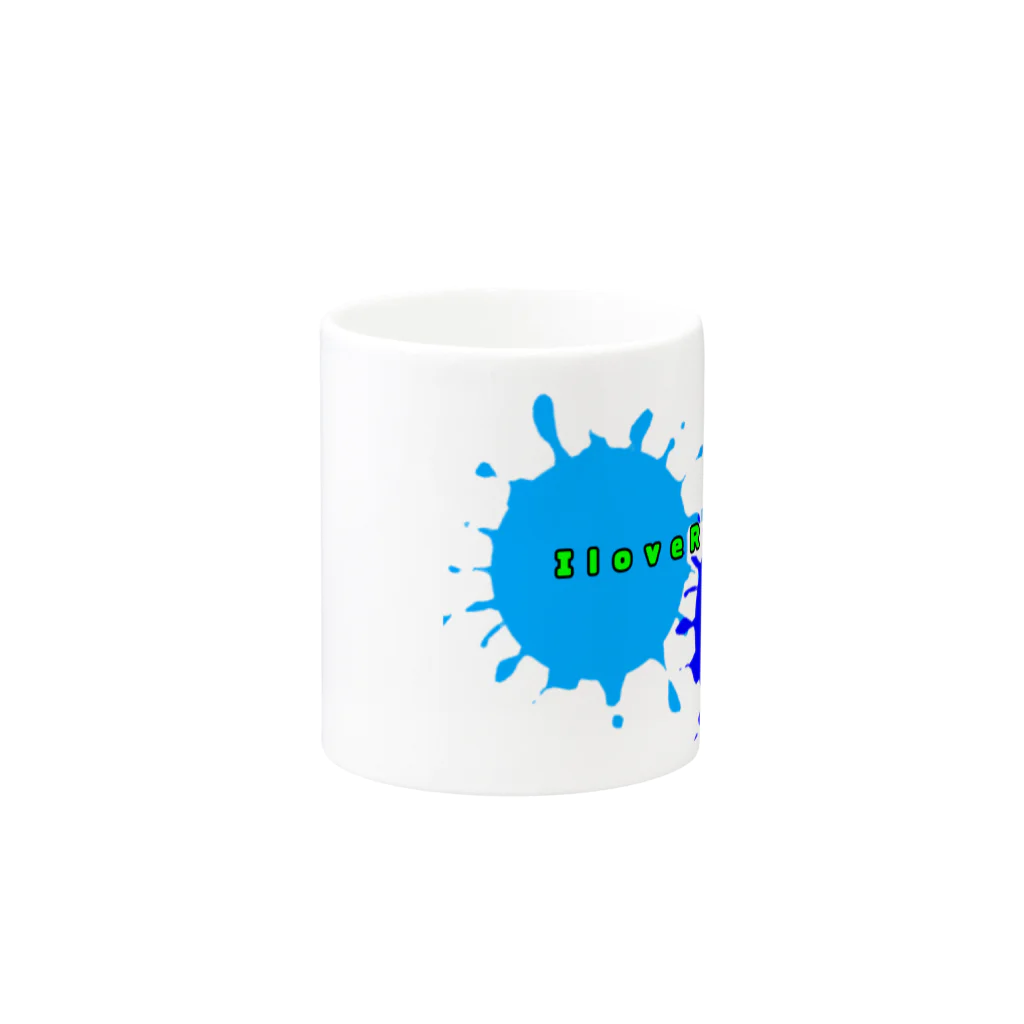 Rugbyshopのcolorful paint Mug :other side of the handle