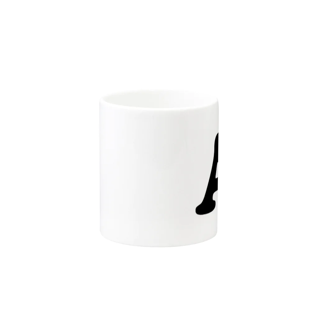 洋食ニューマインドのイニシャル“A” Mug :other side of the handle