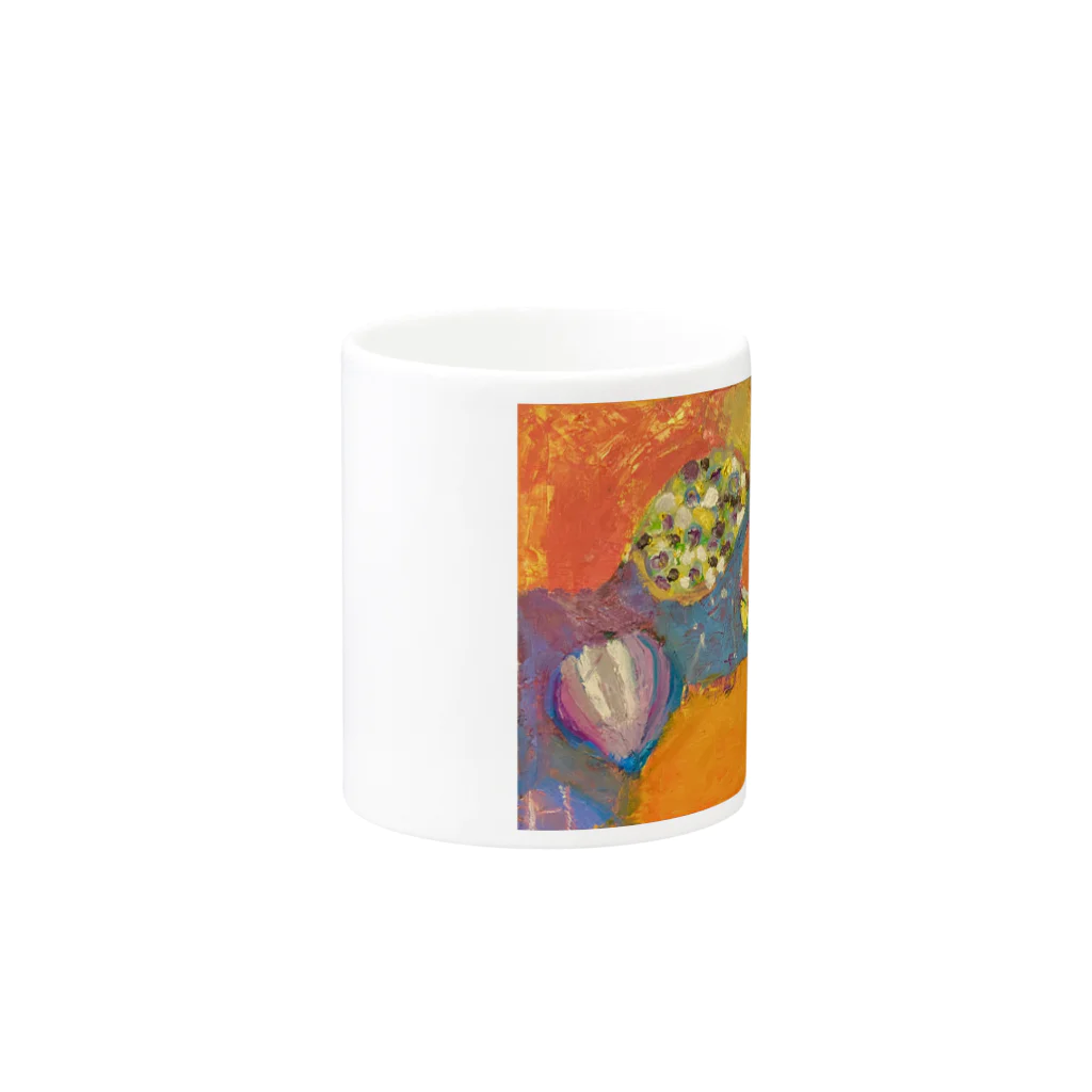 ムスメアートのOil art 2 Mug :other side of the handle