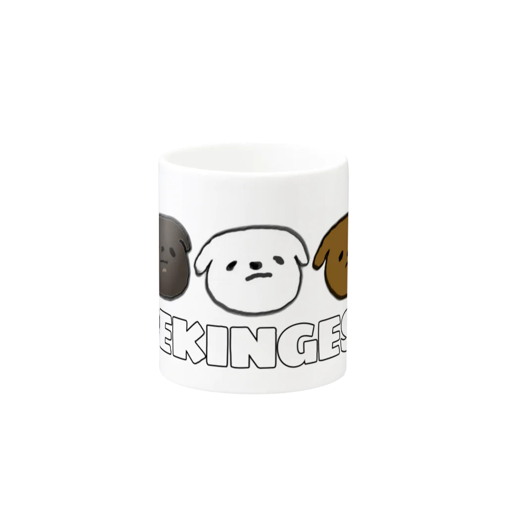 CHUNTANのサンショクPEKINGESE Mug :other side of the handle