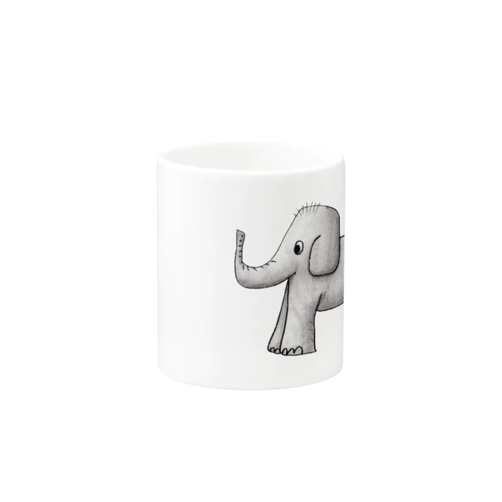 Milankovitch_cycleのアジアゾウ Mug :other side of the handle