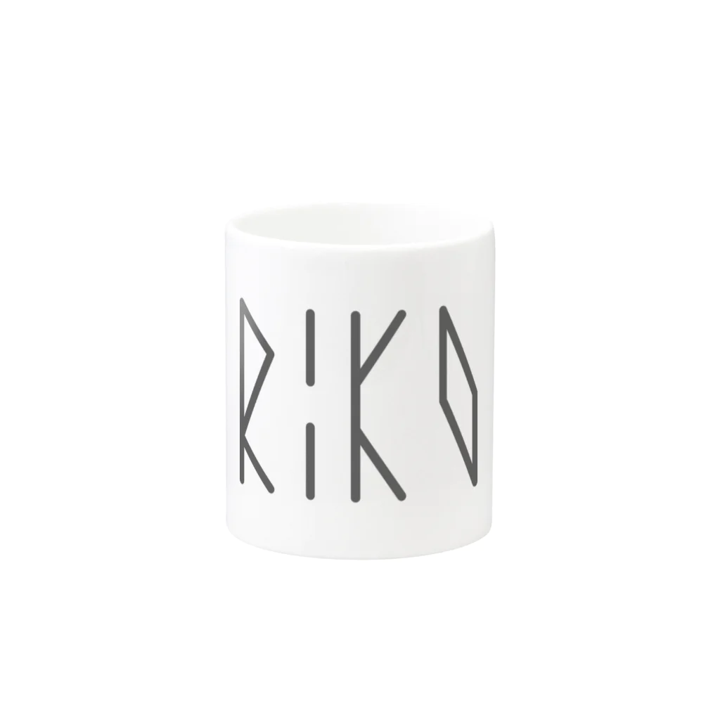 カナクギフォントのカナクギフォント「RIKO」 Mug :other side of the handle