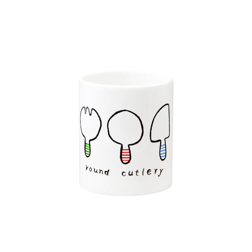 BOOKMAN'S GOODSのround cutlery Mug :other side of the handle