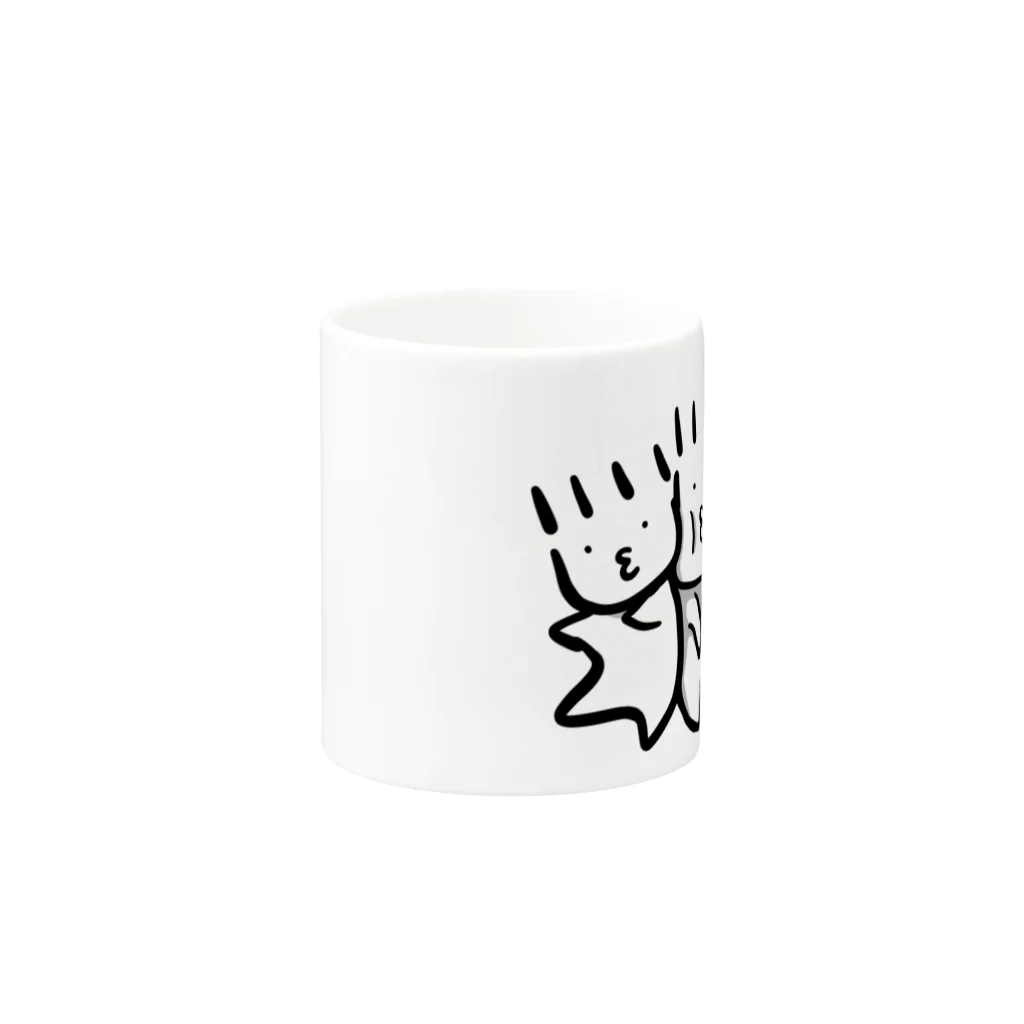 もちーショップのもちゃさんど Mug :other side of the handle