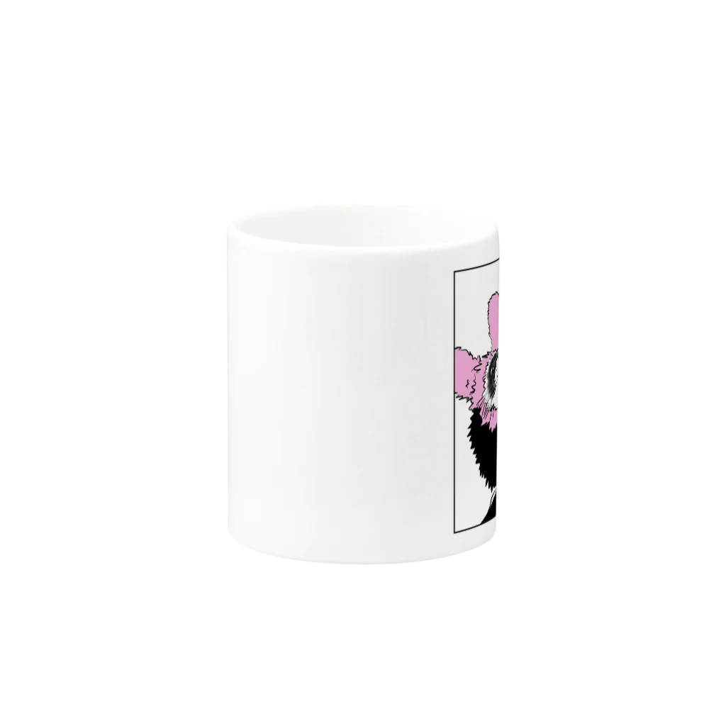 lovely's houseのうさみみperi&mel PINk Mug :other side of the handle