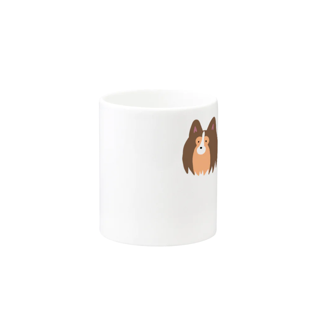 Kotetsu diary(SUZURI店)のゆるゆるシェルティ Mug :other side of the handle