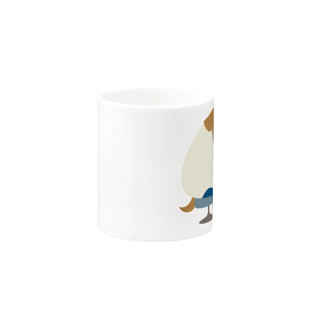 Quatre Illustrationの犬のお医者さん Mug :other side of the handle