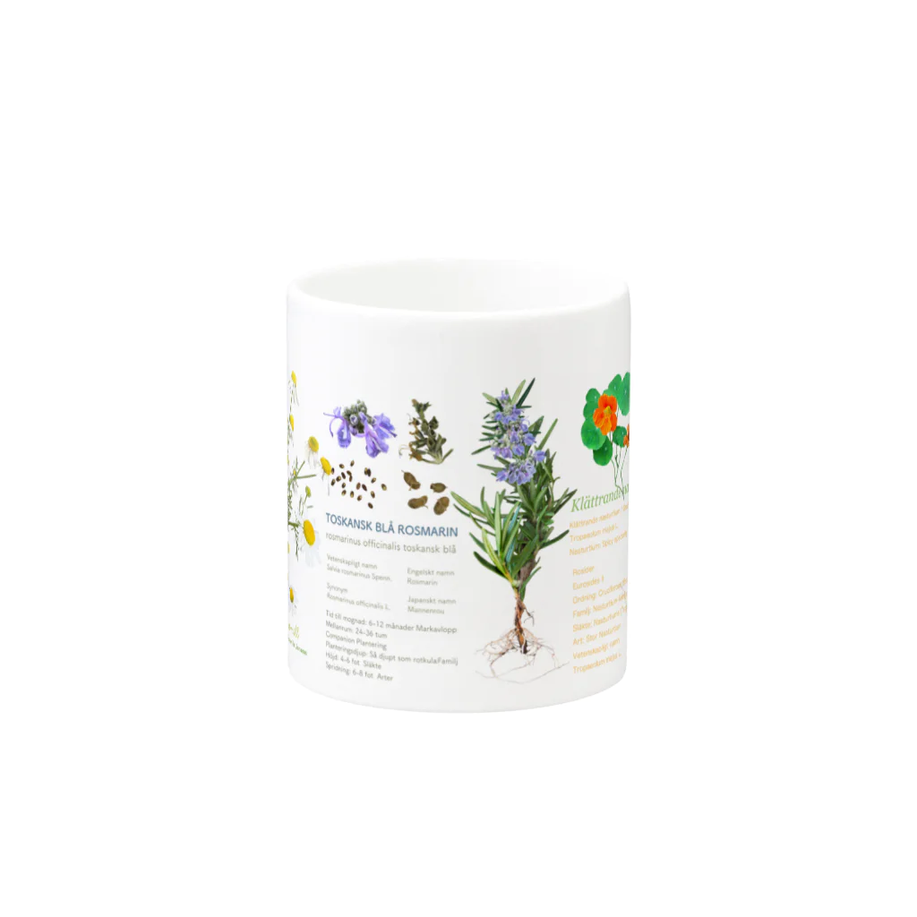 WeのHerbs Mug :other side of the handle