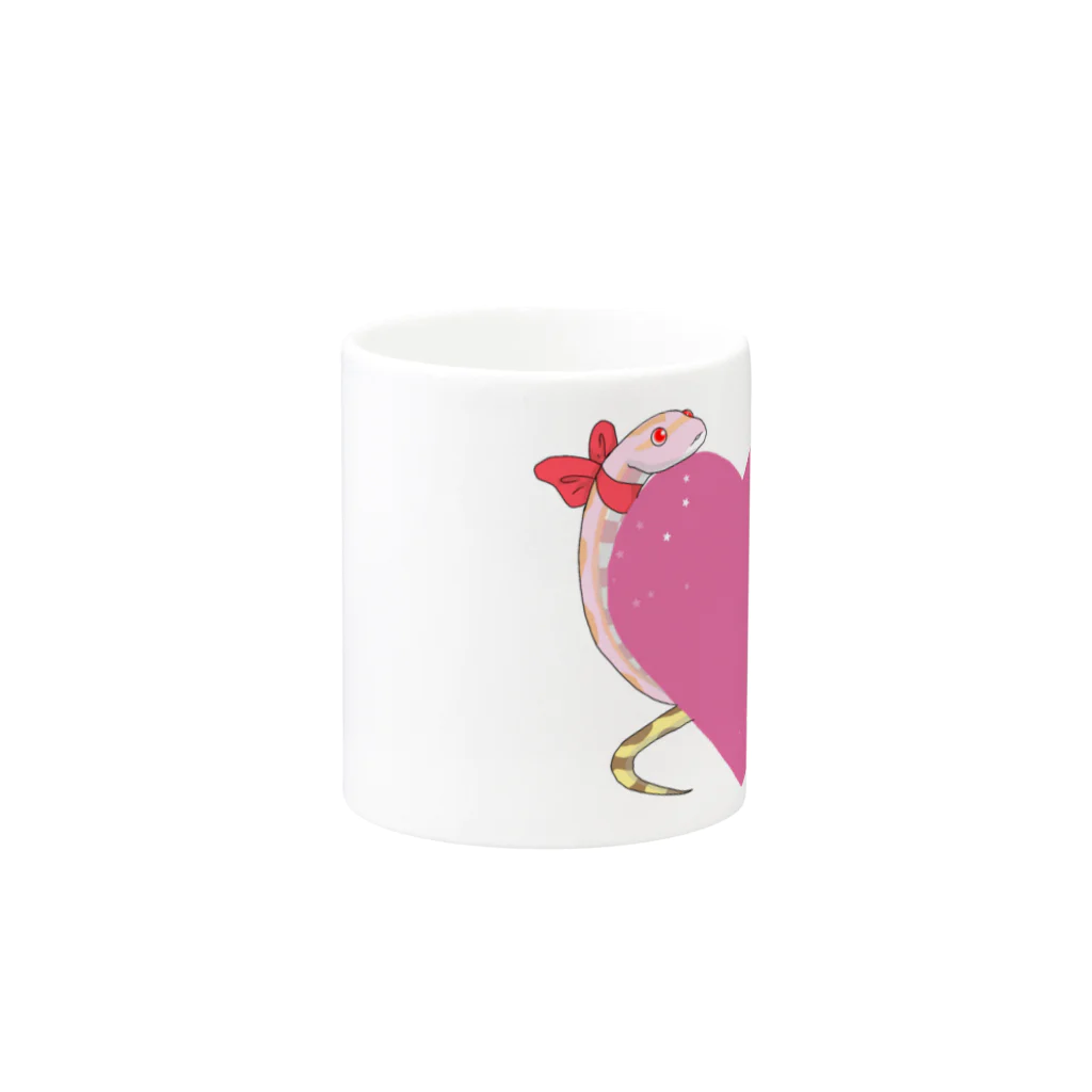 caroのなかよしヘビ Mug :other side of the handle