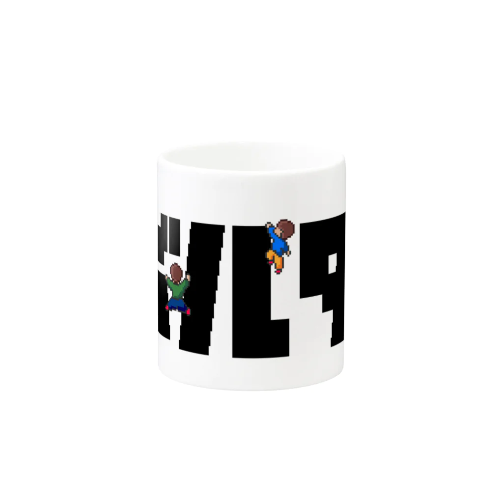 TeamUNGのボルダーロゴ（ドット絵） Mug :other side of the handle