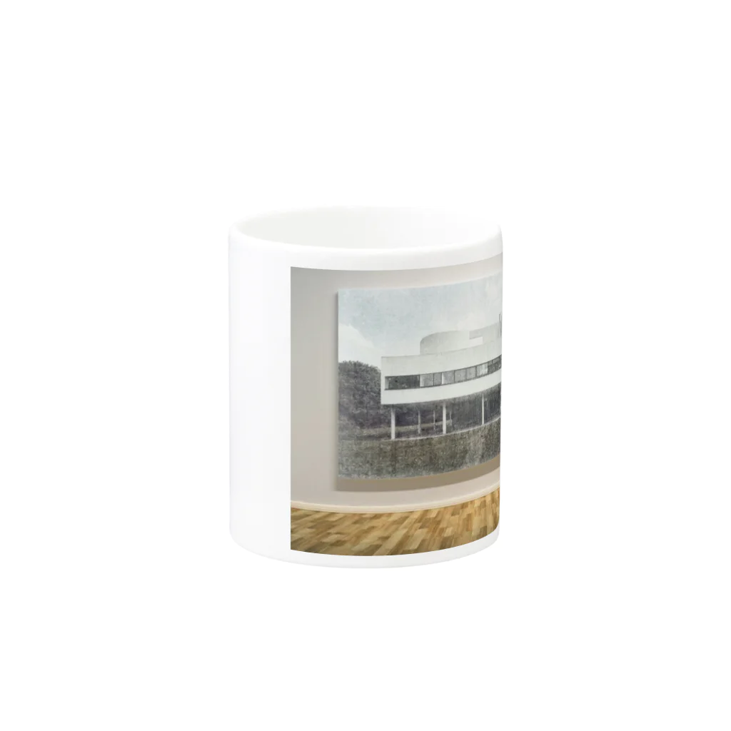 ハルティン<designed by an architect>のART×名建築 サヴォア邸 Mug :other side of the handle